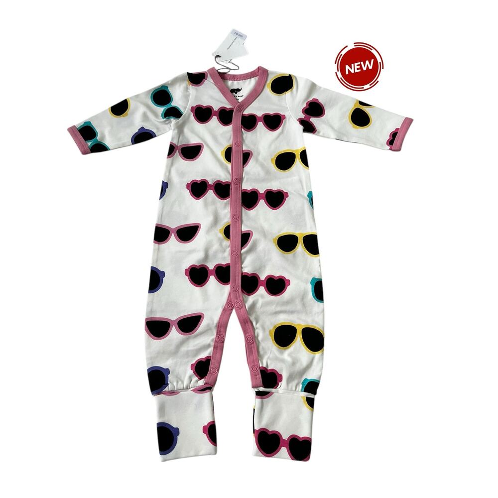 Monica + Andy Multicolor Organic Cotton Bodysuit Baby Girl 0-3 Months NWT | 65-6